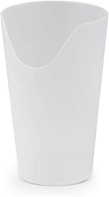 Providence Spillproof Nosey Cup 8 oz angled for adaptive drinking without tilting head back