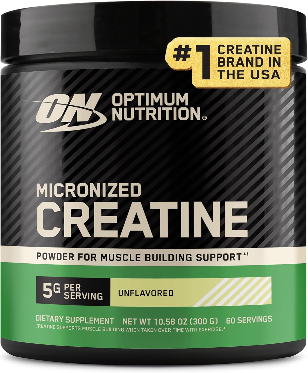 Optimum Nutrition Creatine Monohydrate powder unflavored 10oz for muscle energy