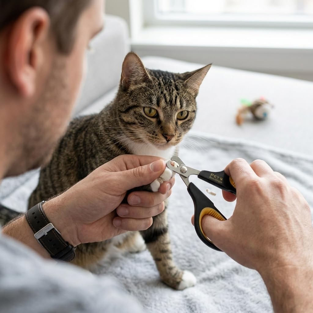 Pet Republique stainless steel cat nail clippers for sharp claw trimming